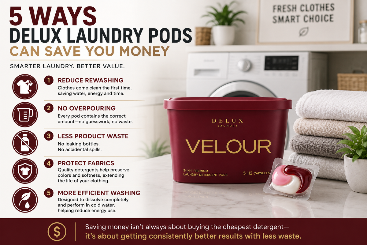 Five Ways Delux Laundry Pods Can Save You Money