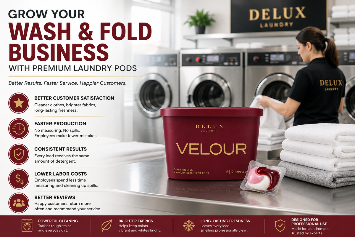 How Premium Laundry Pods Can Help Grow Your Wash & Fold Business